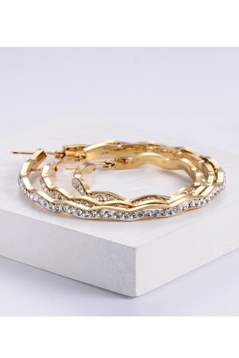 18K GOLD PLATED STAINLESS STEEL EARRINGS_CWAJE0396