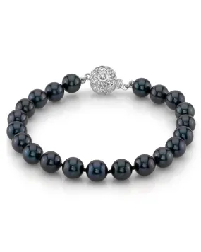 7.0-7.5mm Akoya Black Pearl Bracelet