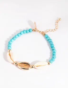 90s Shell & Bead Bracelet