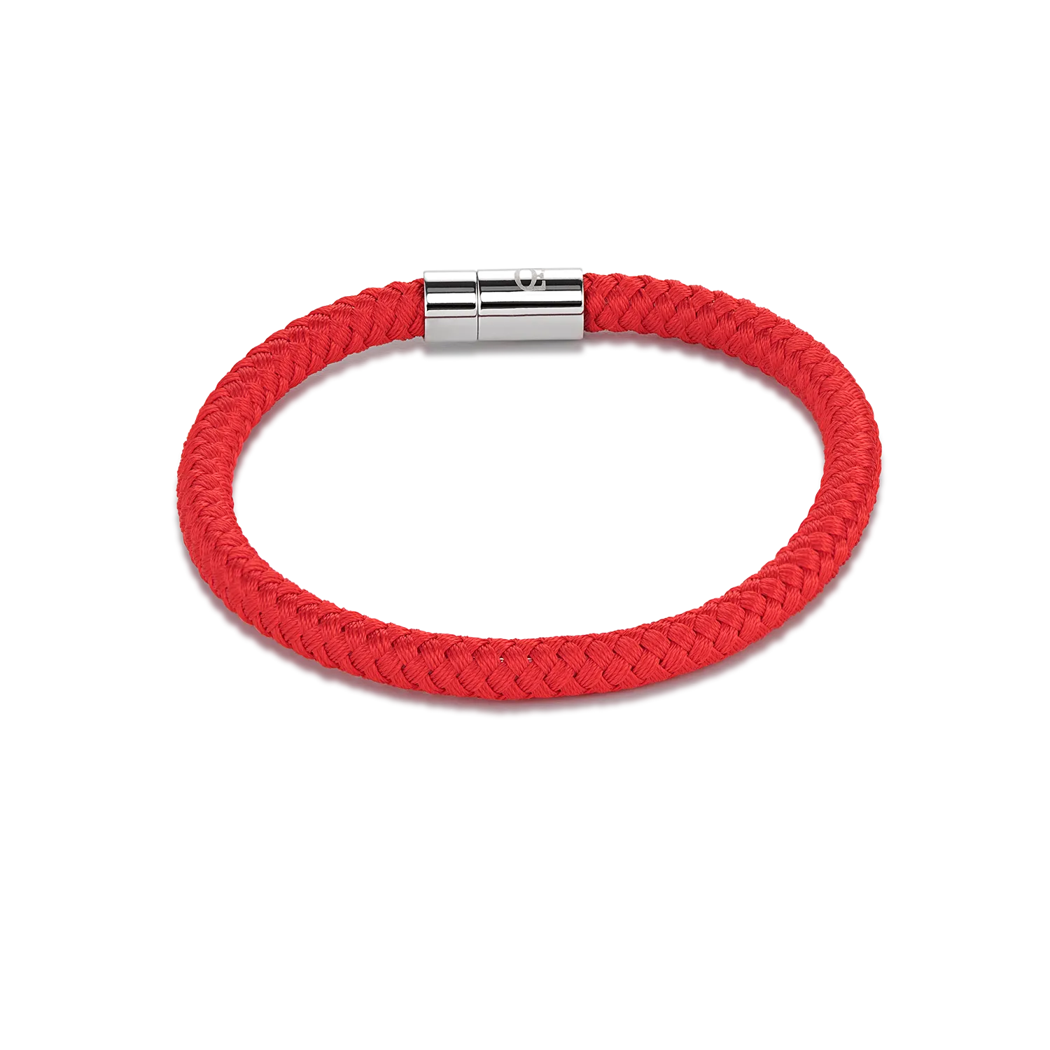 Bracelet textile braided red