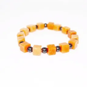 Brown Square Shell Men's Bracelets