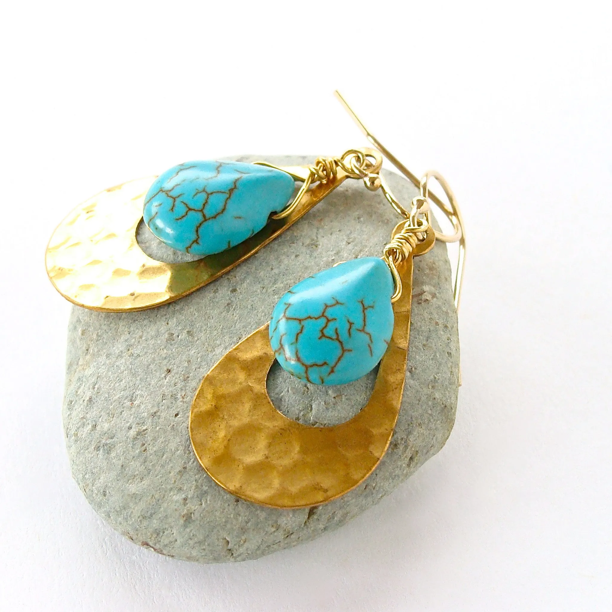 Cass: Turquoise Earrings