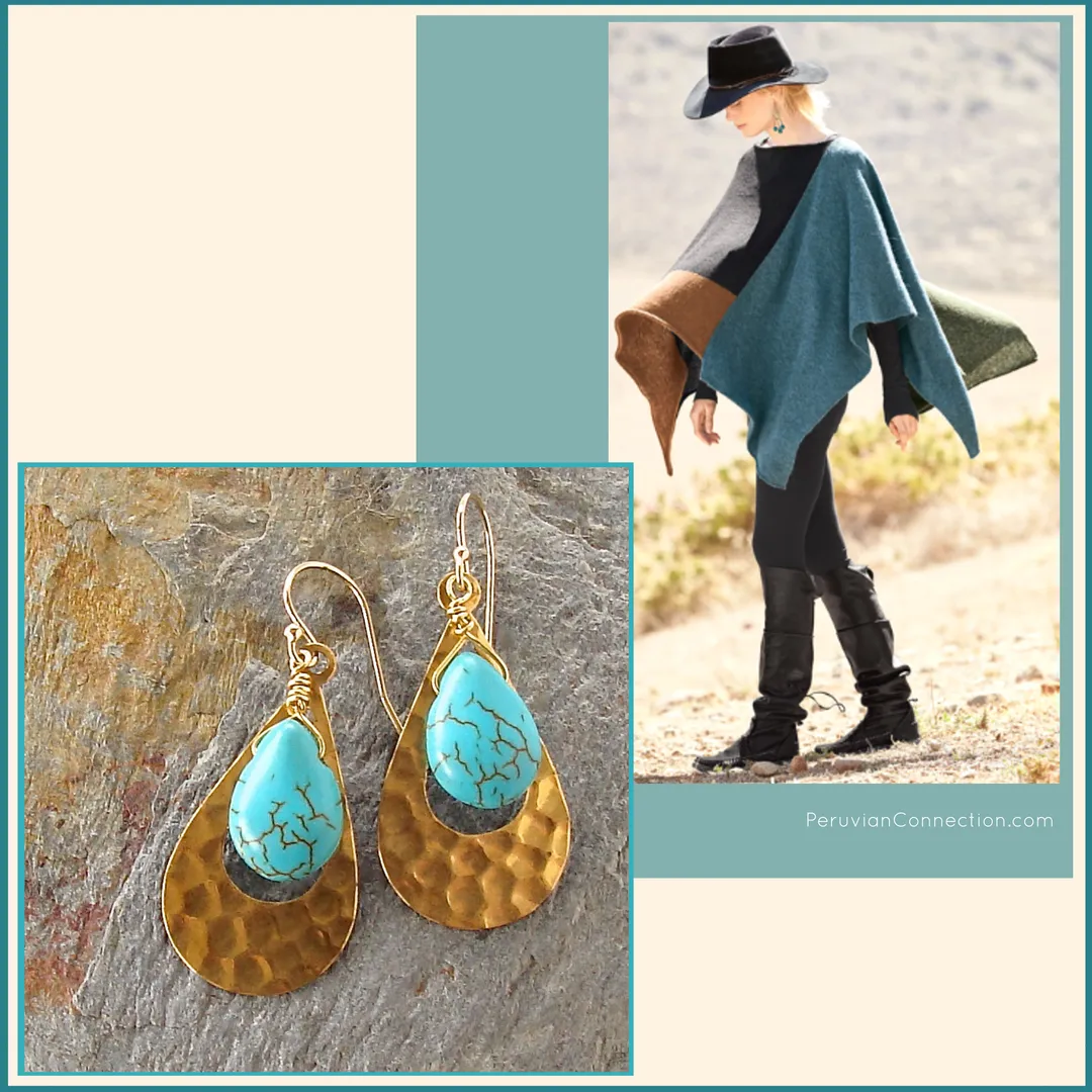 Cass: Turquoise Earrings