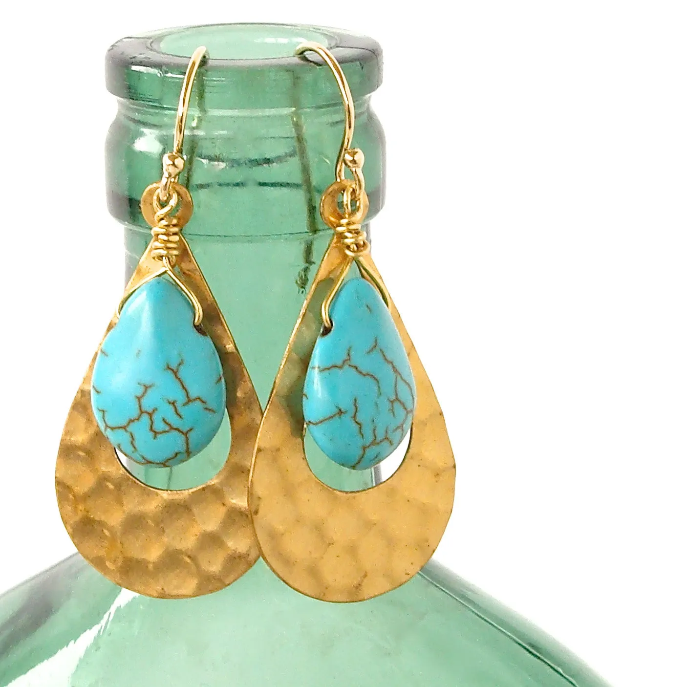 Cass: Turquoise Earrings