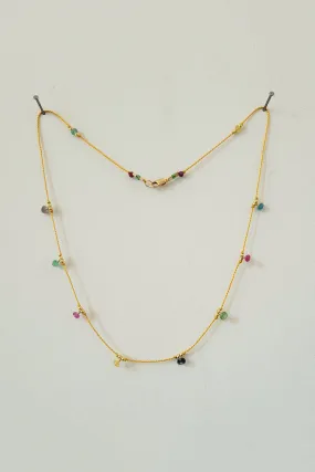 Cobamae Silk Cord Necklace - Yellow