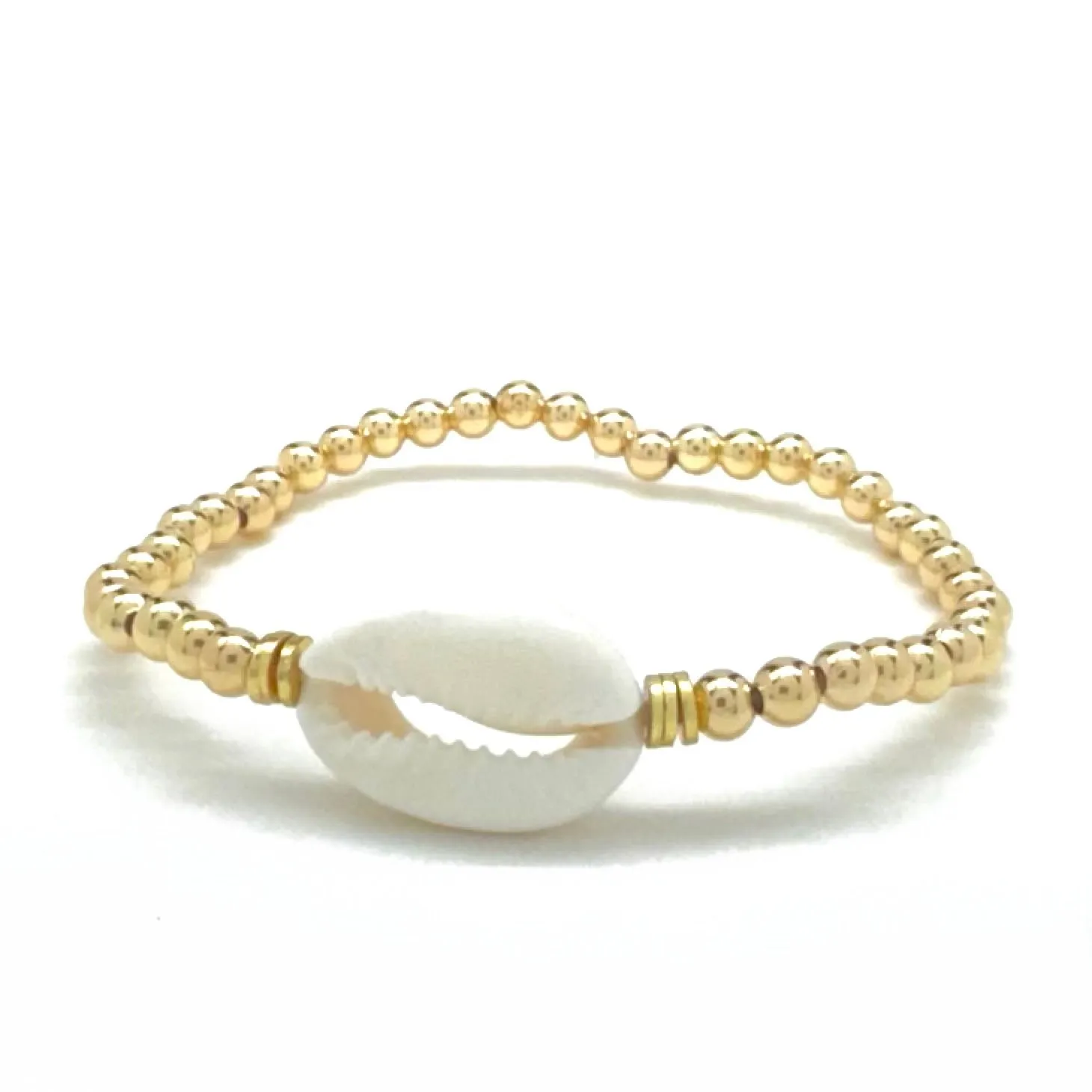 COWRIE SHELL BEAD BRACELET