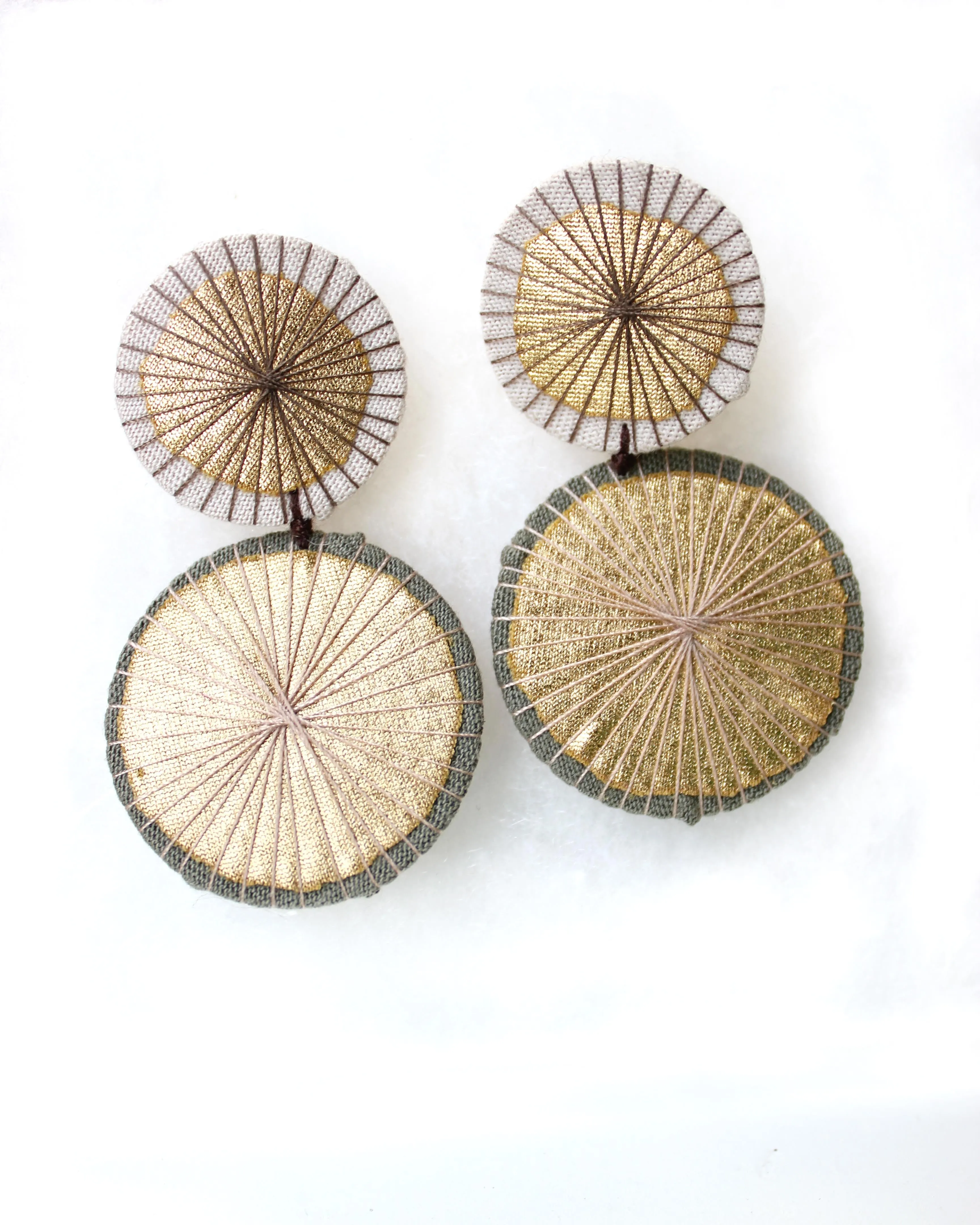 Double Shiitake Earrings