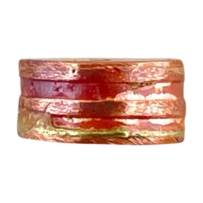 Extra-Small Rustic Copper Barrel Bead