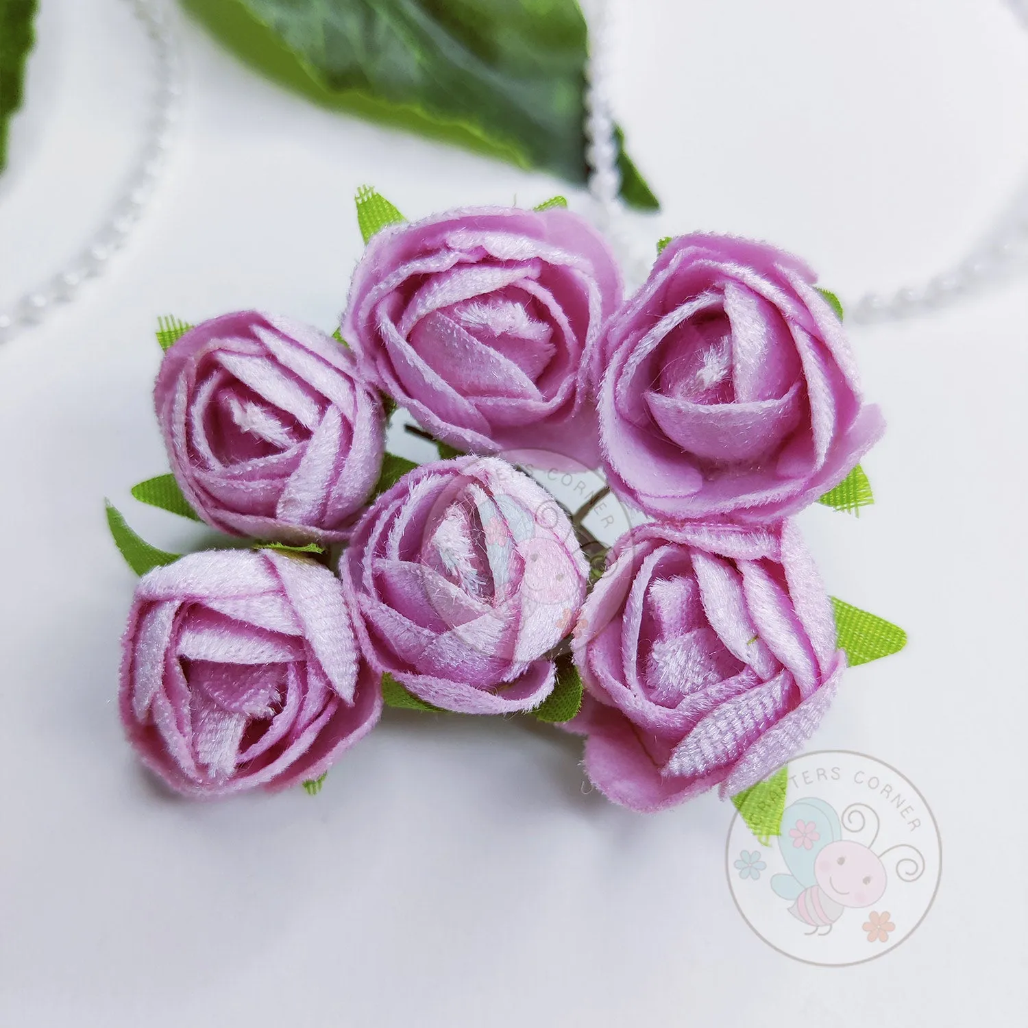 Fabric Roses - Pink