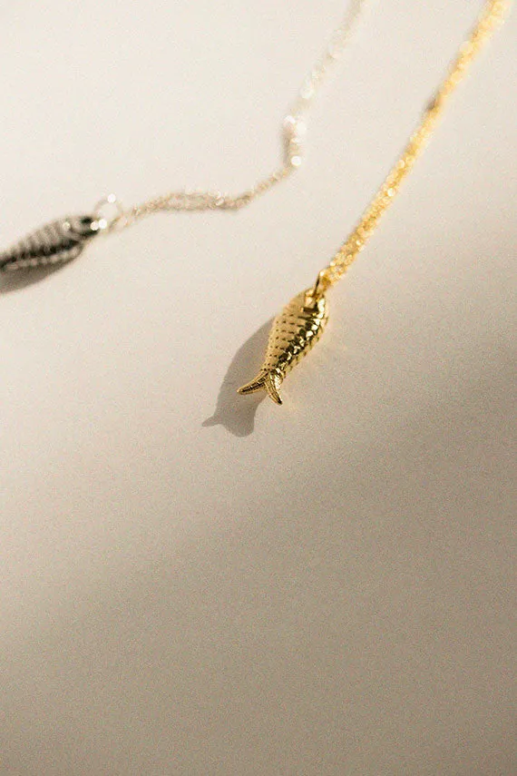 Gold Fish Necklace