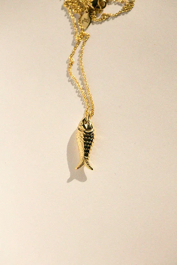 Gold Fish Necklace