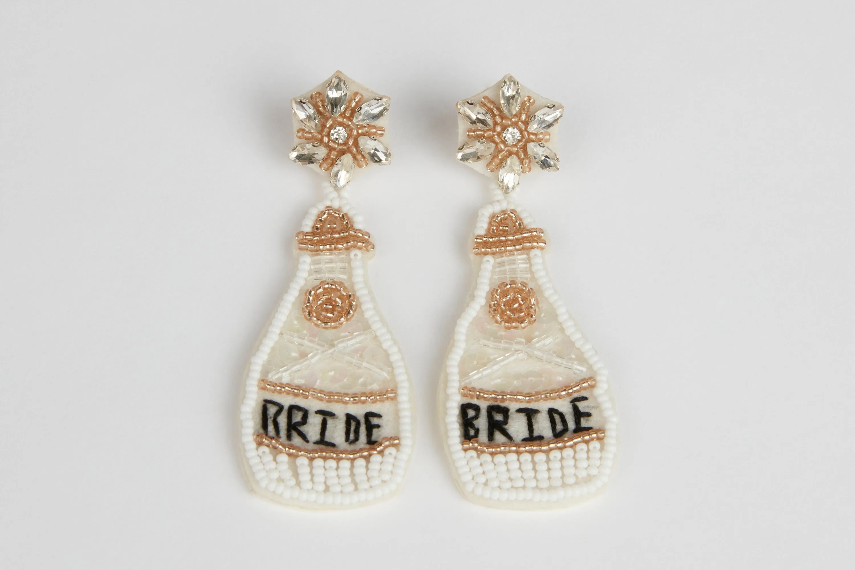 Handmade Champagne Earrings