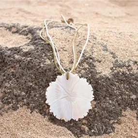 Hibiscus Mother of Pearl Hawaiian Necklace