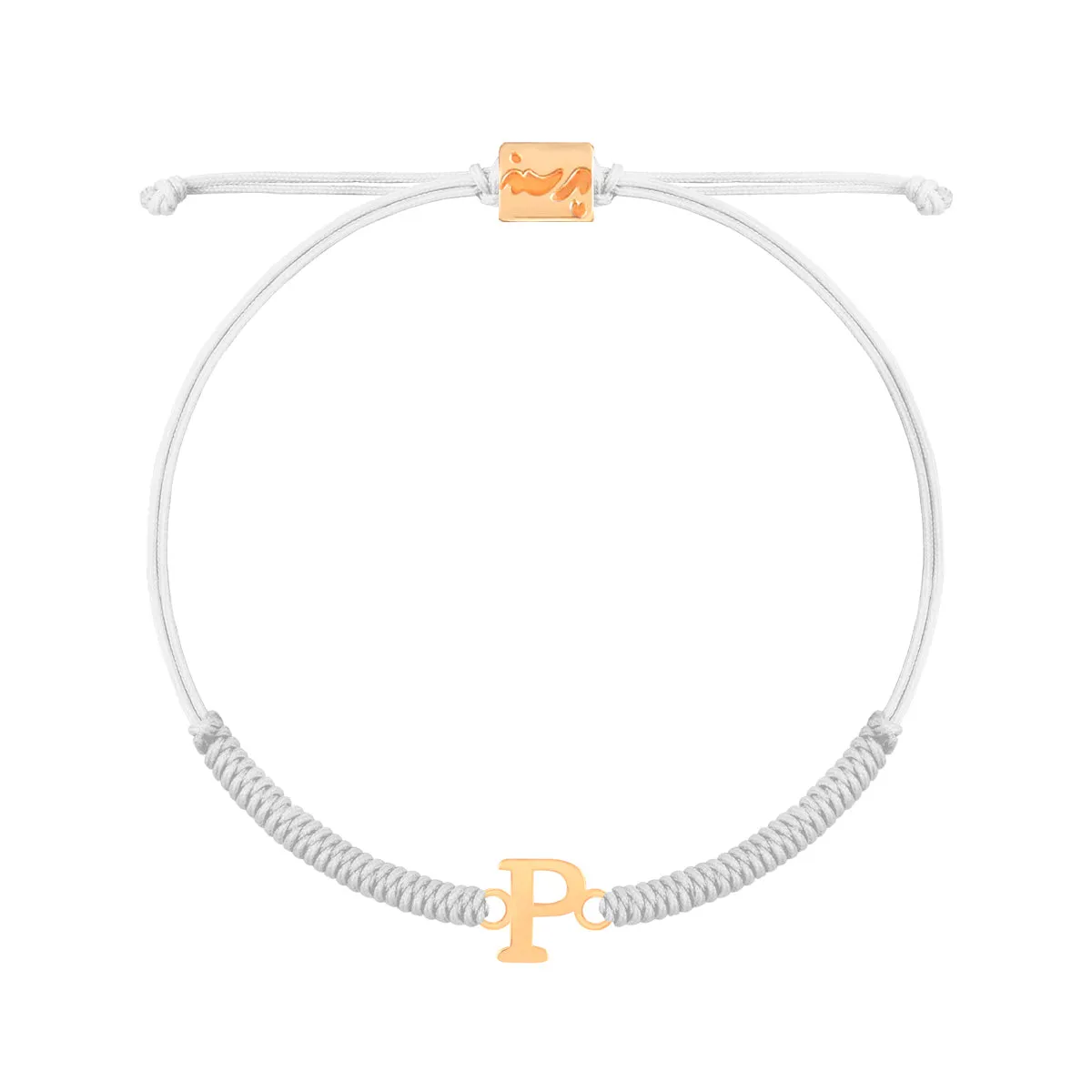 Letter P Braided Bracelet