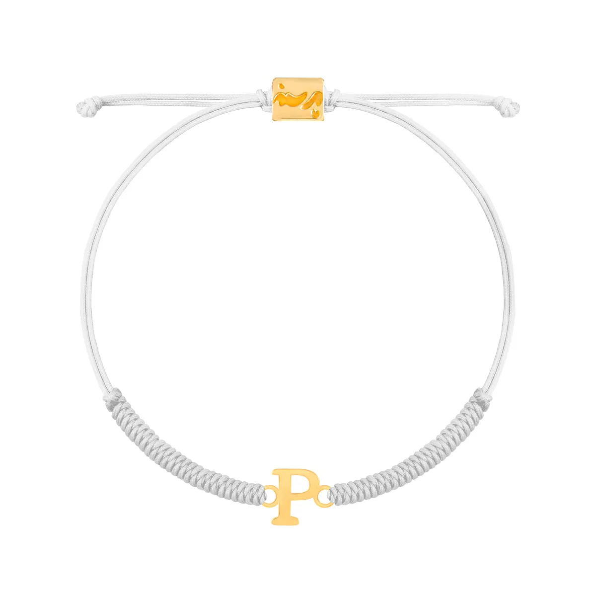 Letter P Braided Bracelet