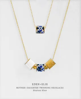 Mother-Daughter Twinning Necklaces Set - Duxton Blue