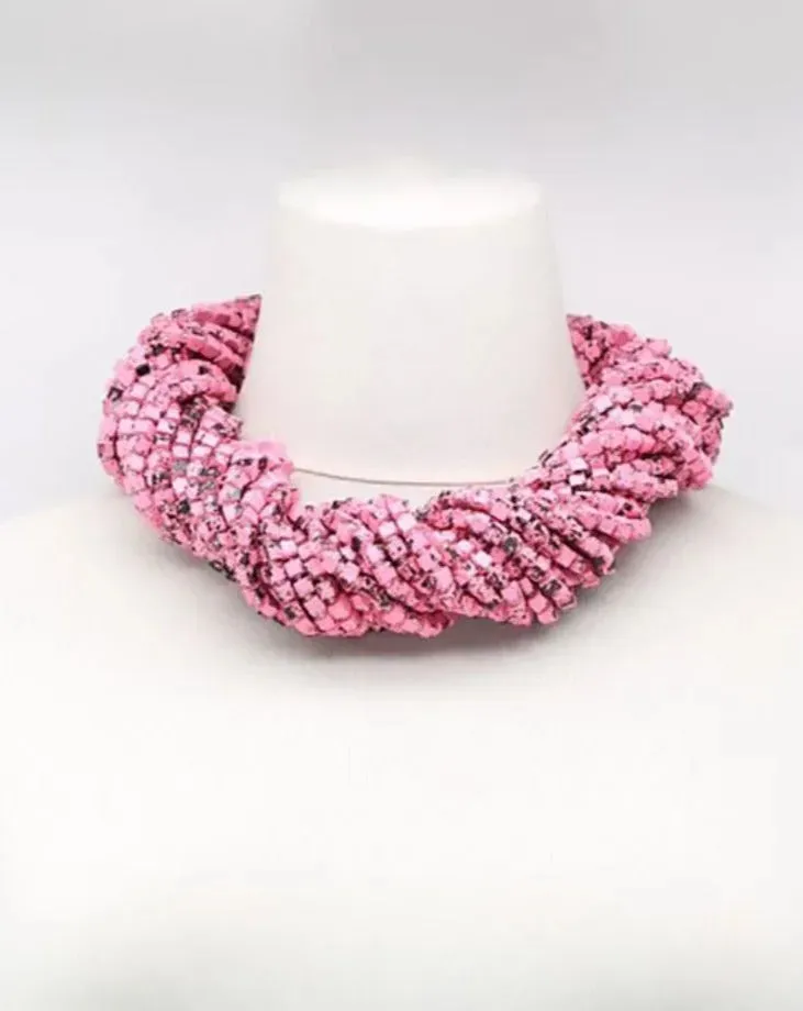 Next Pashmina Necklace, Pink/Black