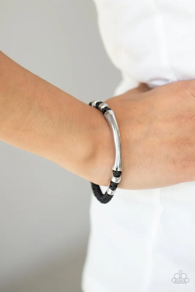 Paparazzi Bracelet ~ Grounded in Grit - Black