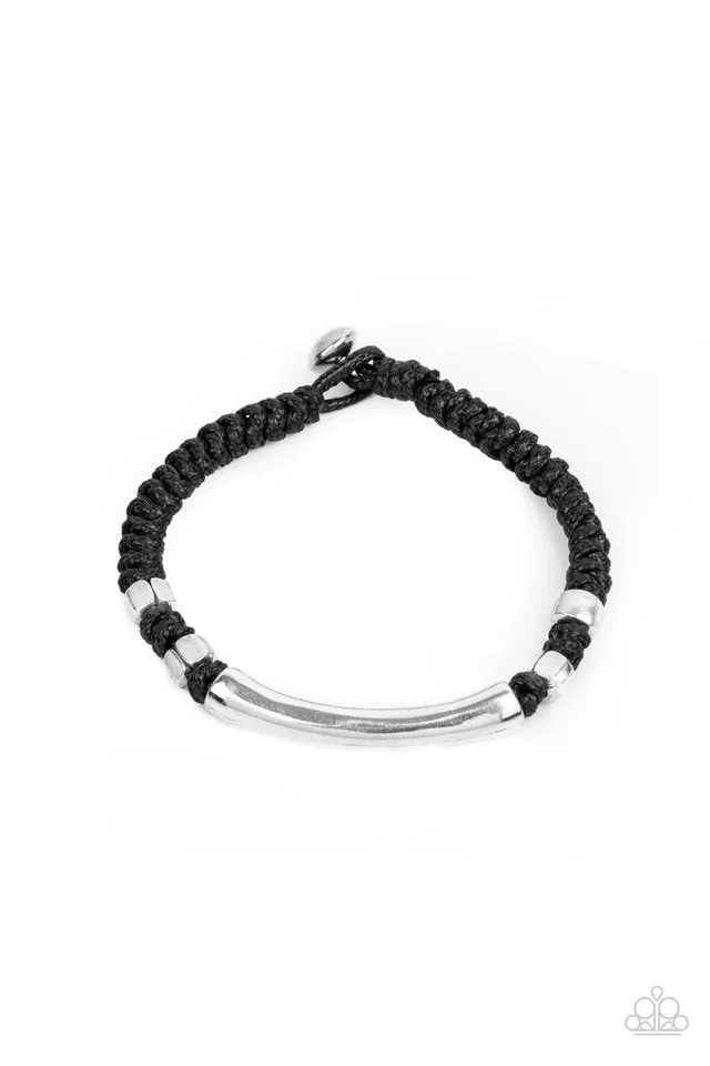 Paparazzi Bracelet ~ Grounded in Grit - Black