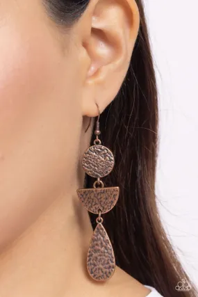 Paparazzi Earring ~ Artisanal Allure - Copper