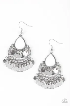 Paparazzi Earring ~ Bodaciously Boho - White