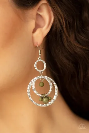 Paparazzi Earring ~ Rio Rustic - Green