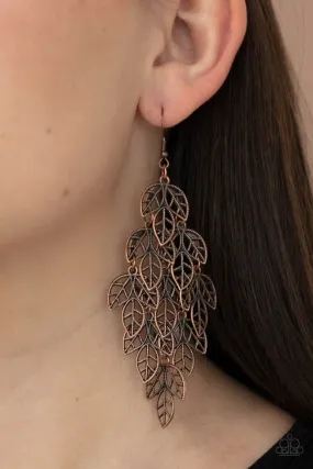 Paparazzi Earring ~ The Shakedown - Copper