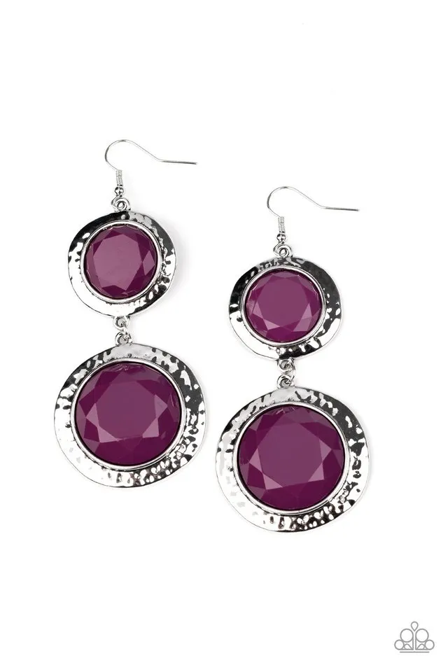 Paparazzi Earring ~ Thrift Shop Stop - Purple