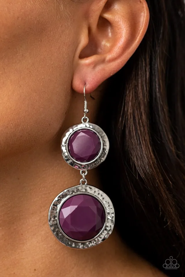 Paparazzi Earring ~ Thrift Shop Stop - Purple