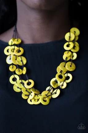 Paparazzi Necklace ~ Wonderfully Walla Walla - Yellow