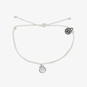 Pura Vida Silver Real Shell Bracelet WHITE