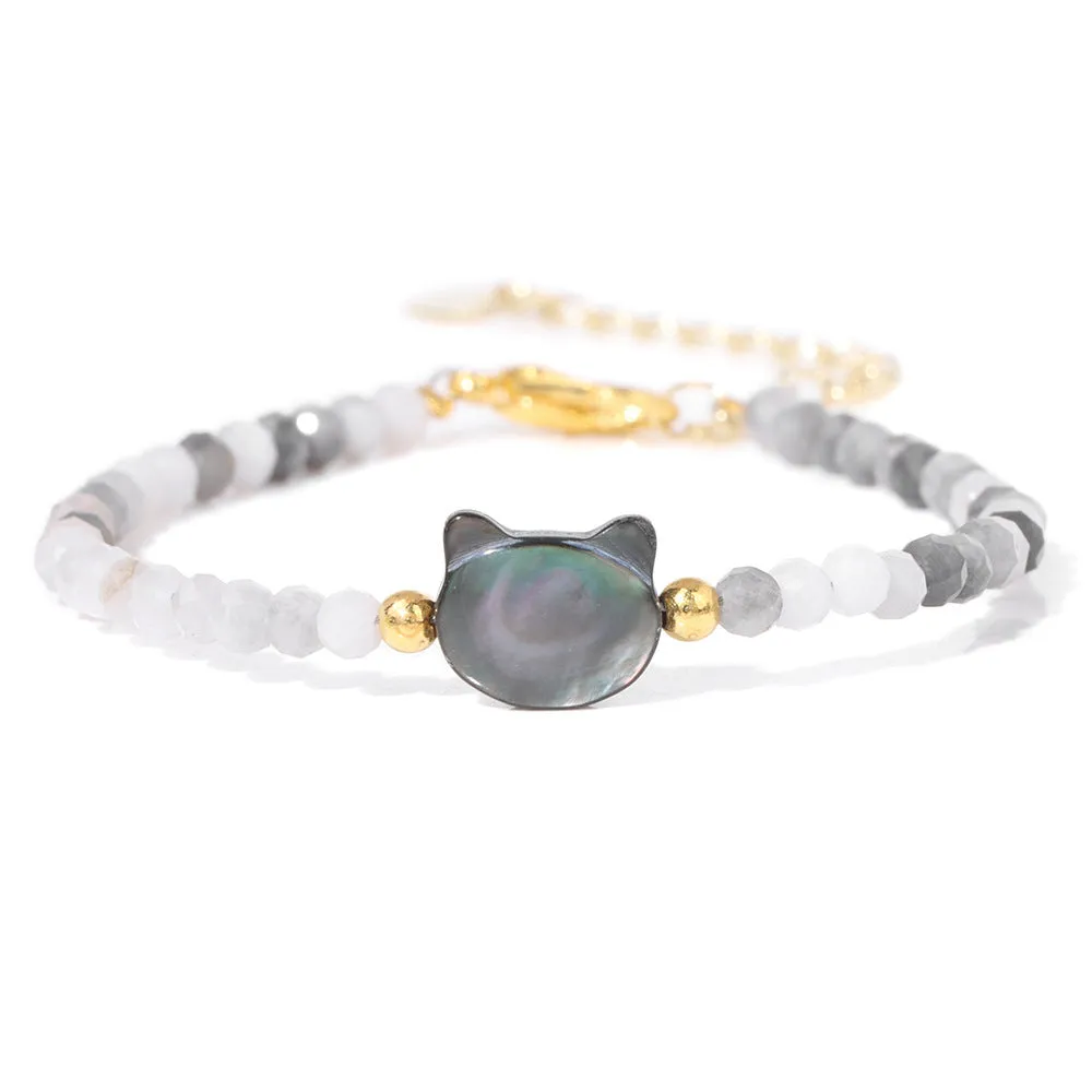 Shell Cathead Bracelet Girl Simple Natural Stone