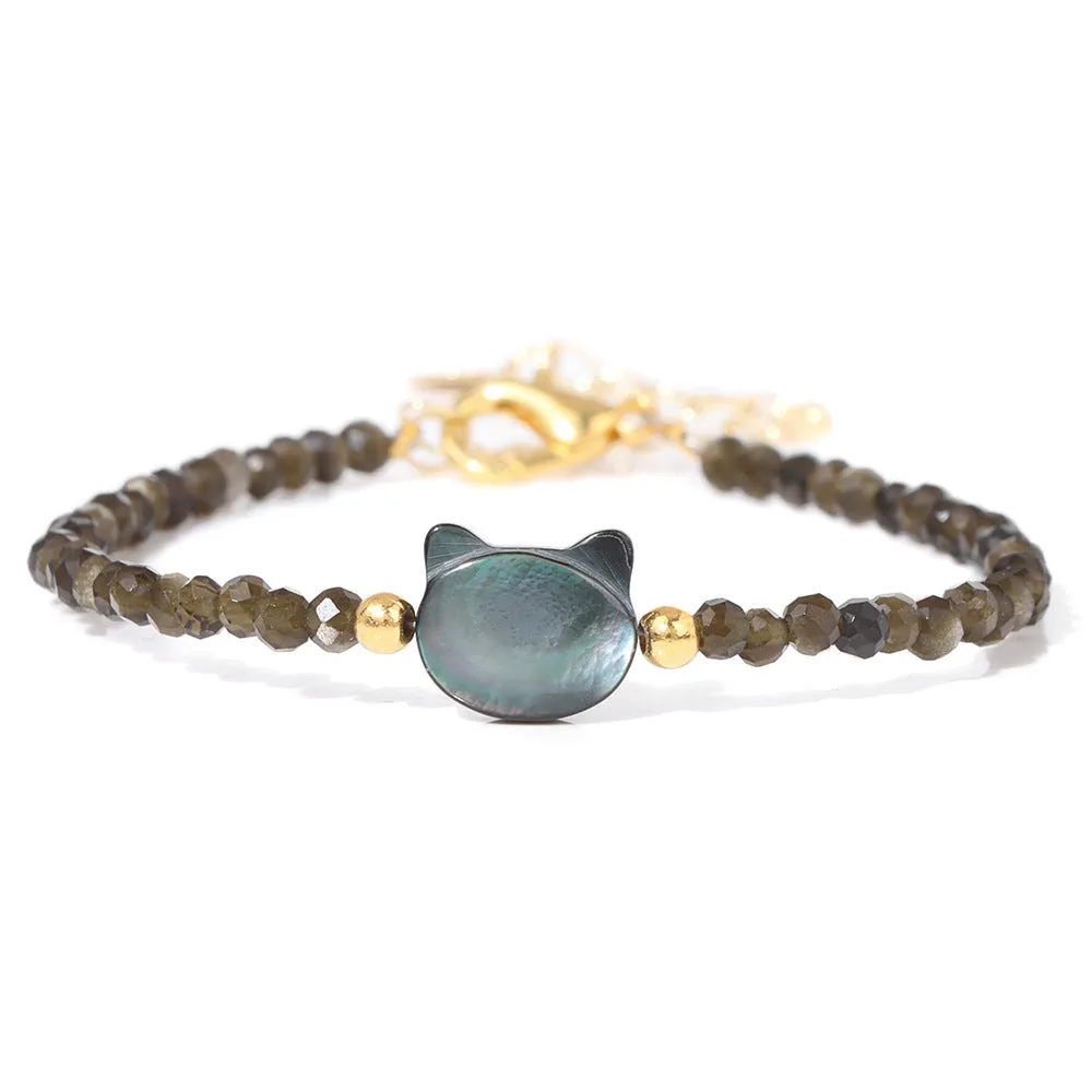 Shell Cathead Bracelet Girl Simple Natural Stone