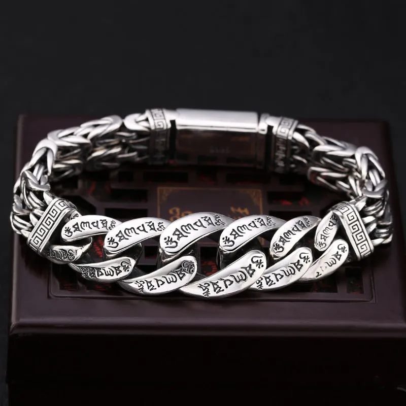 Six-word mantra domineering bracelet