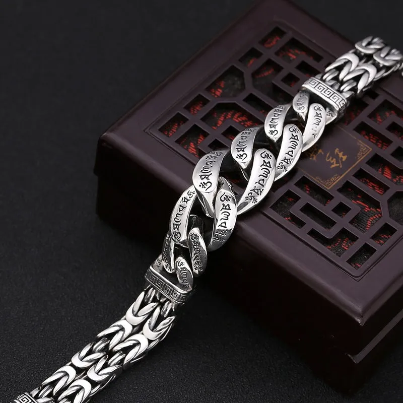 Six-word mantra domineering bracelet