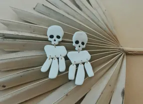 SKULL CLAY EARRINGS