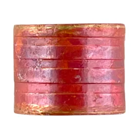 Small Rustic Copper Barrel Bead