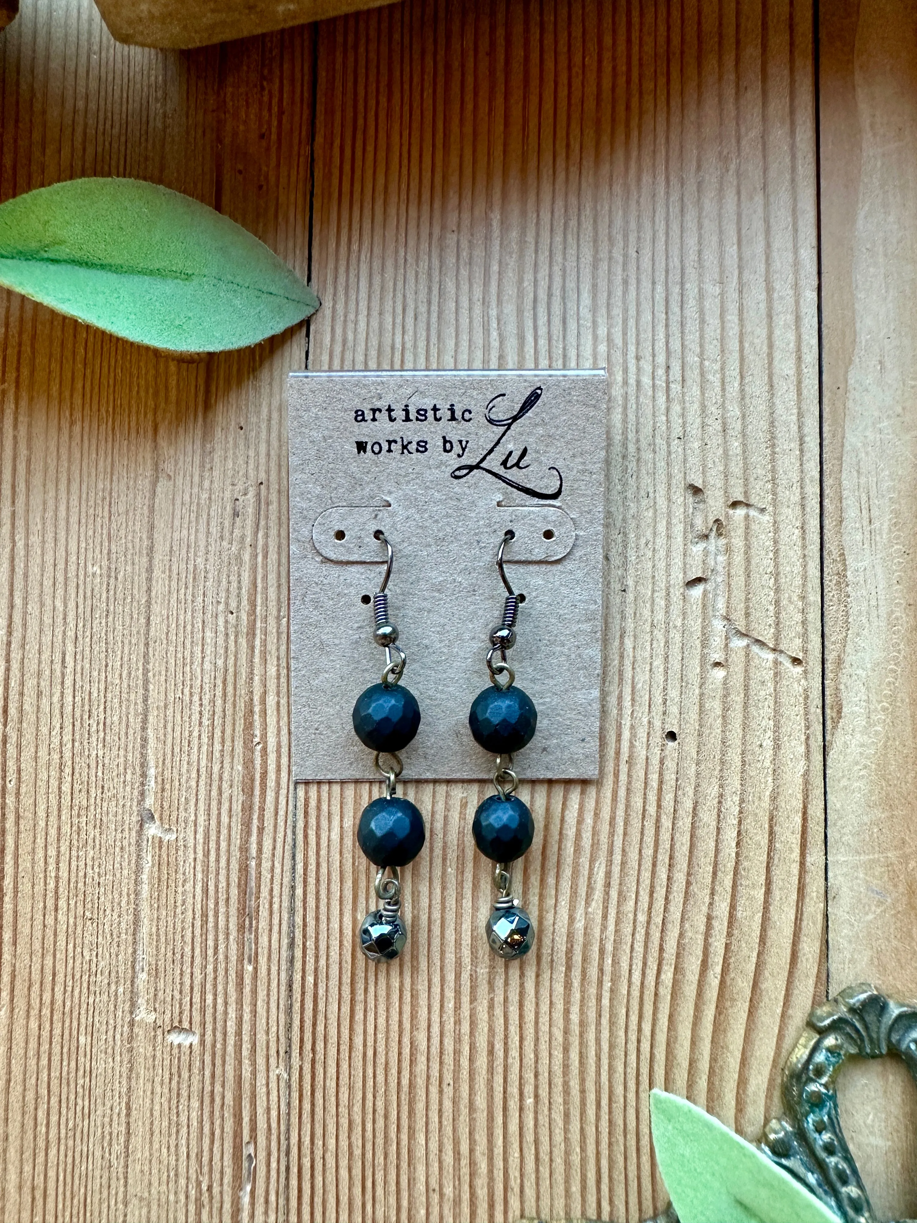 Smoky Fossil Earrings