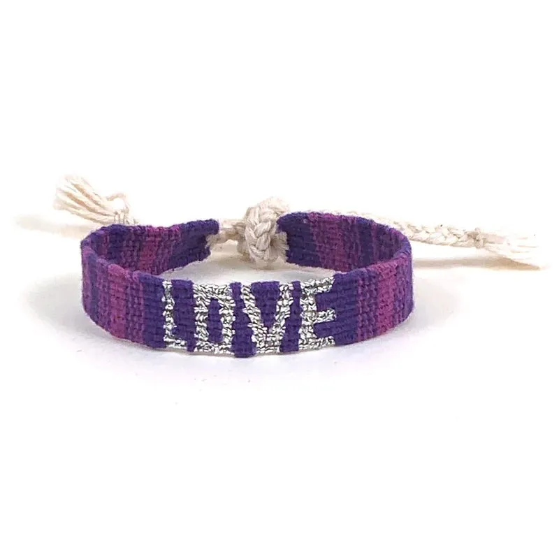 Sparkle Love Bracelet - Purple