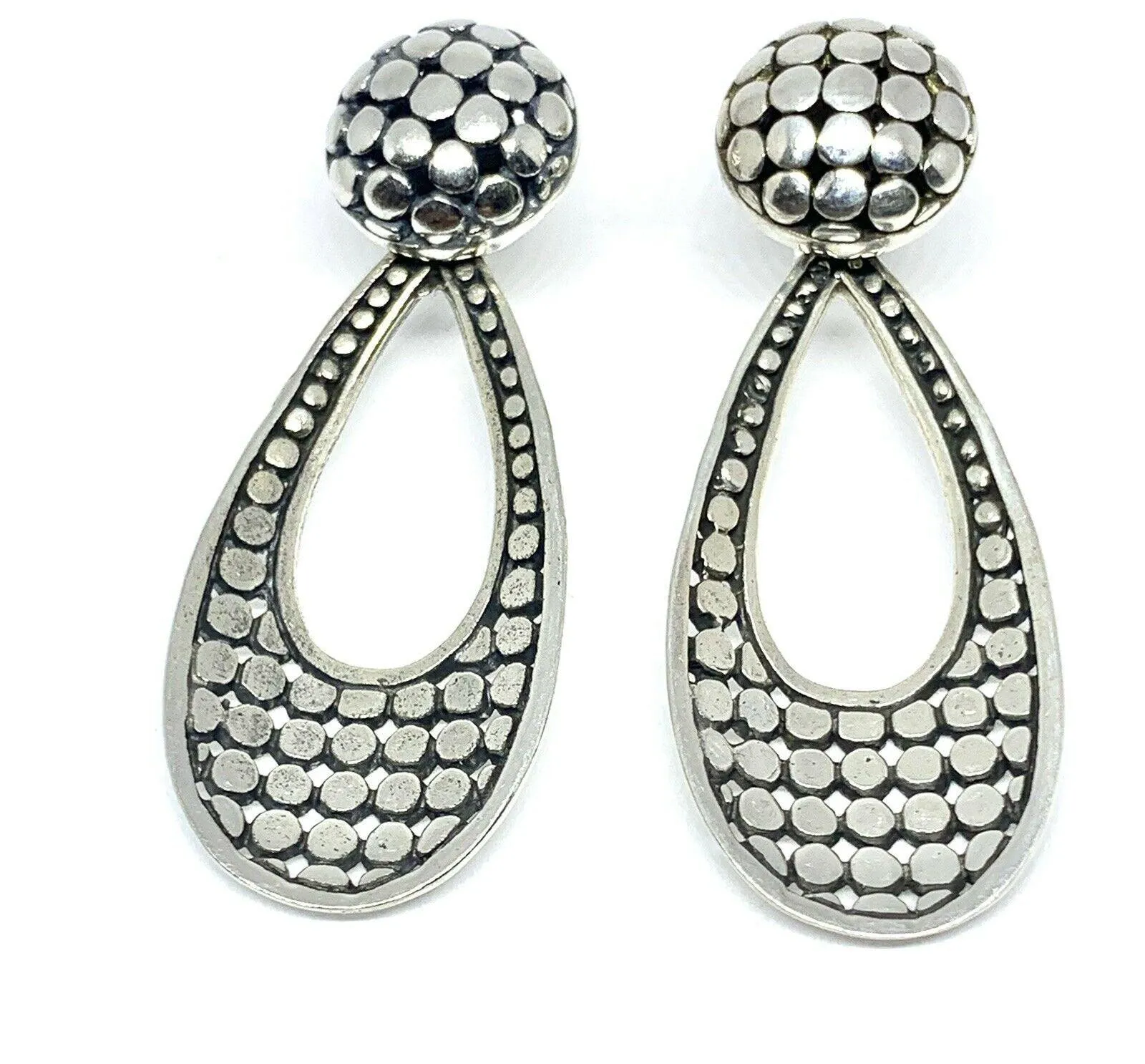 Sterling Silver Designer Handmade Long Studs Earrings