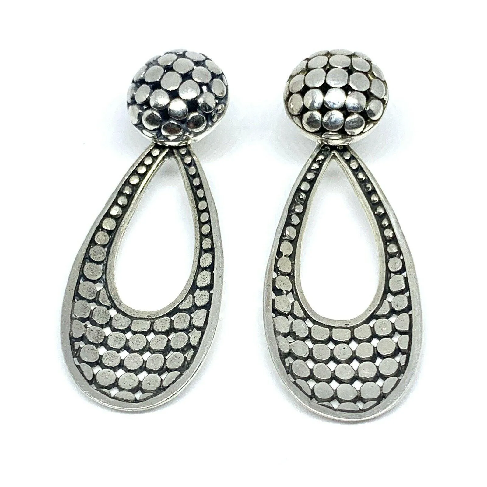 Sterling Silver Designer Handmade Long Studs Earrings