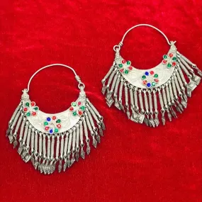 Tribal Antique Silver  Earrings