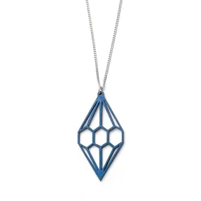 VALONA | 2D Birch Crystal Necklaces | Diamond | Blue