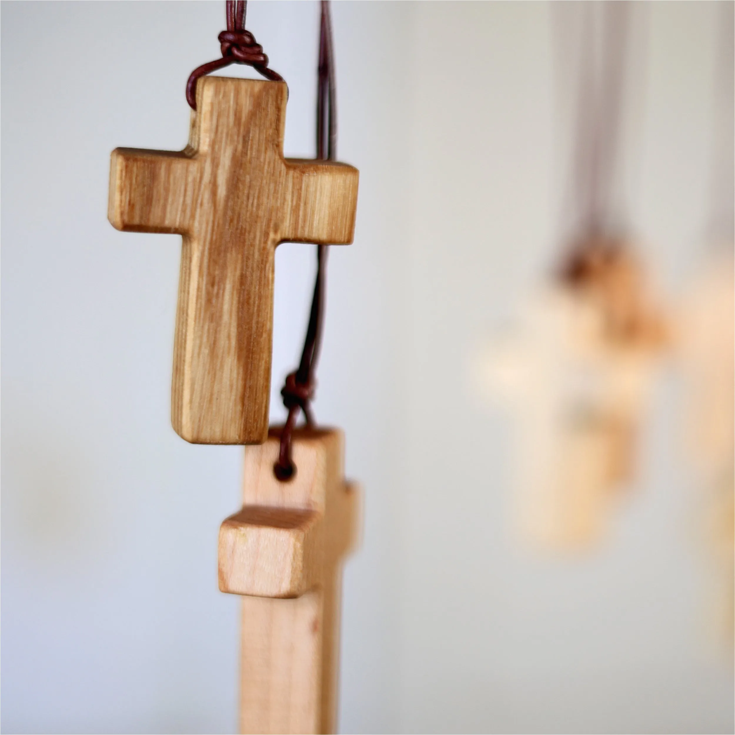 Wooden Cross Necklaces