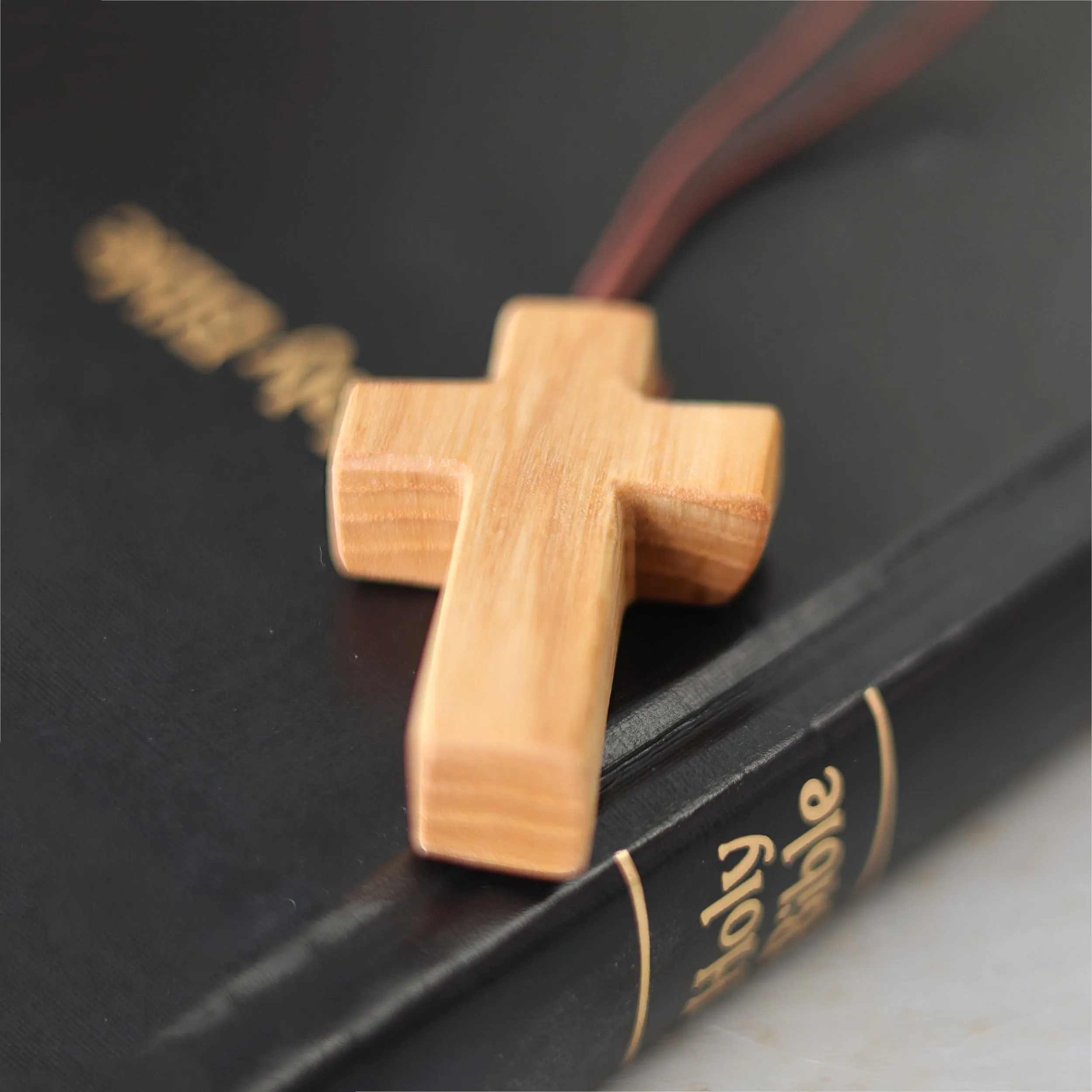 Wooden Cross Necklaces