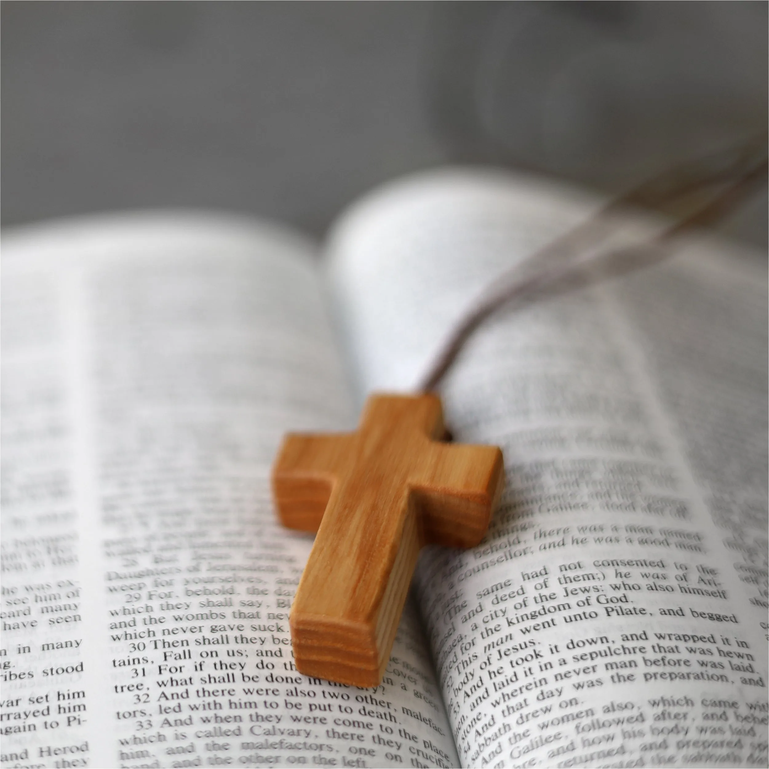 Wooden Cross Necklaces