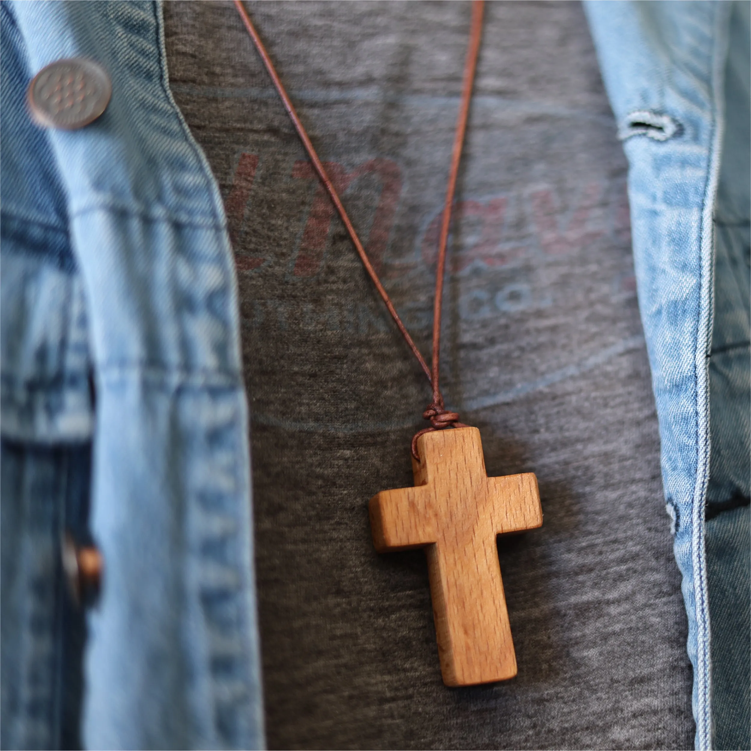 Wooden Cross Necklaces