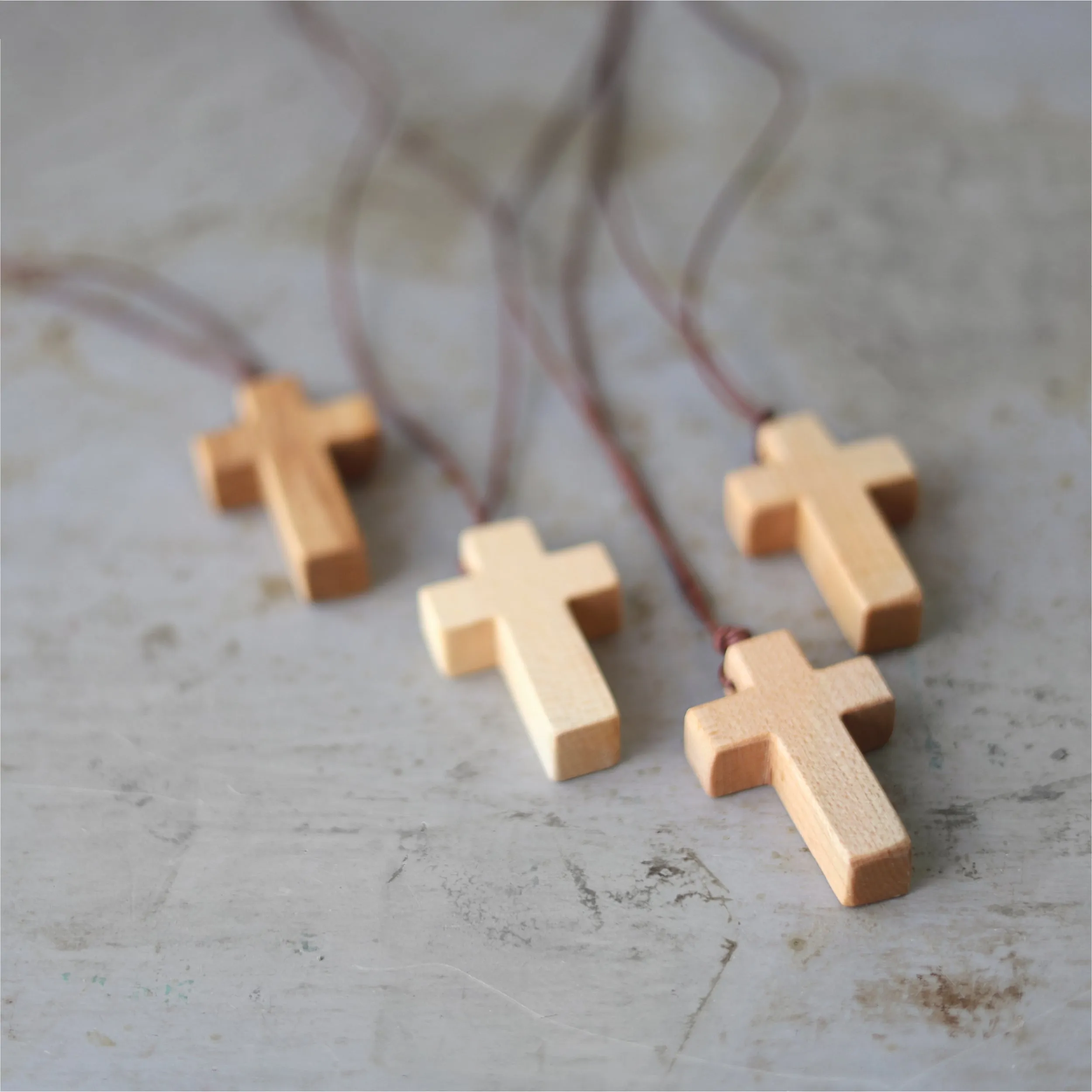 Wooden Cross Necklaces