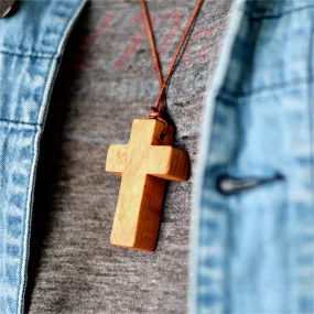 Wooden Cross Necklaces