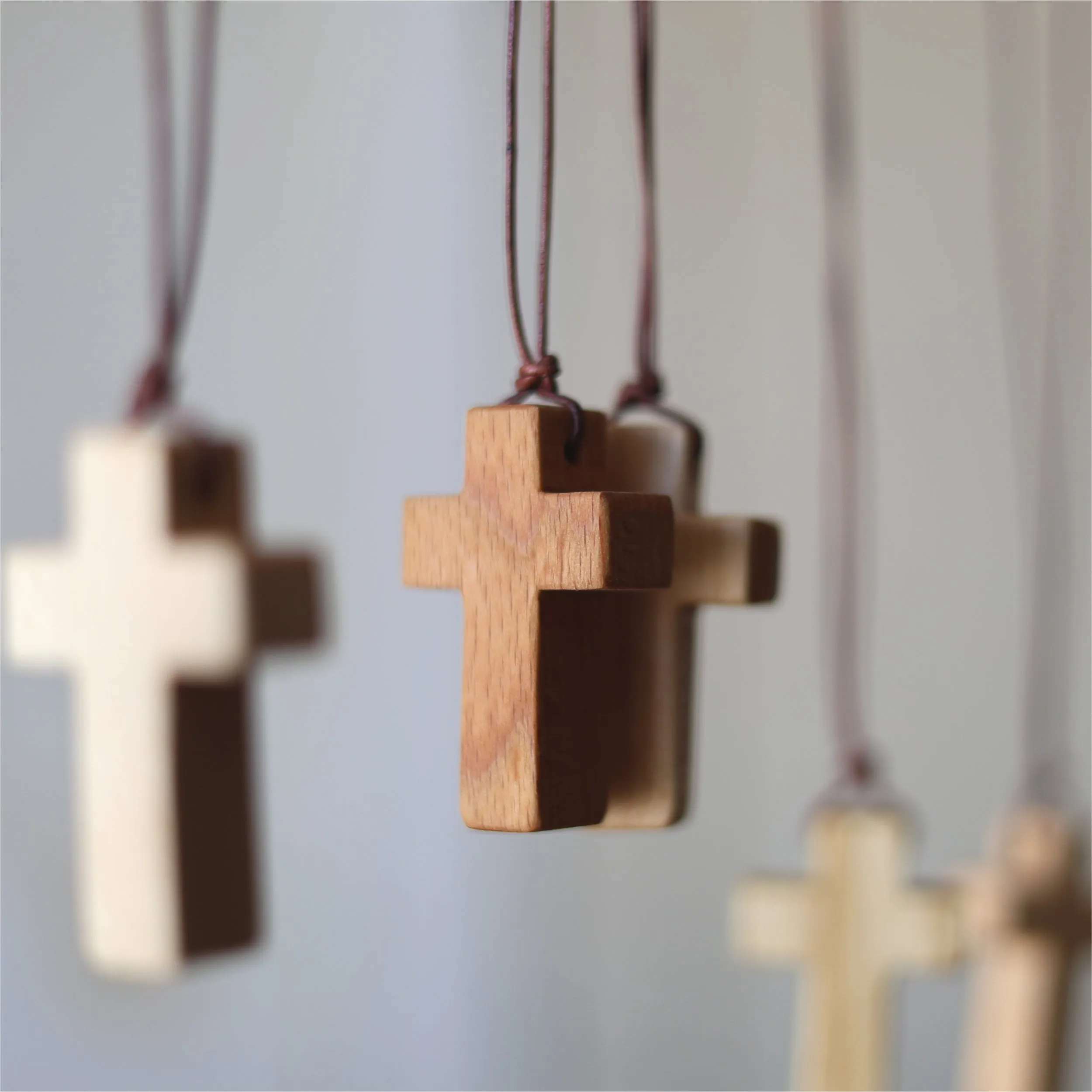 Wooden Cross Necklaces